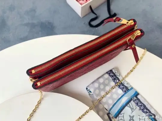 AAA Replica Ru LOUIS DOUBLE POCHETTE ZIP VUITTON 0614